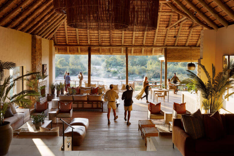 Main deck of Londolozi's Founders Camp