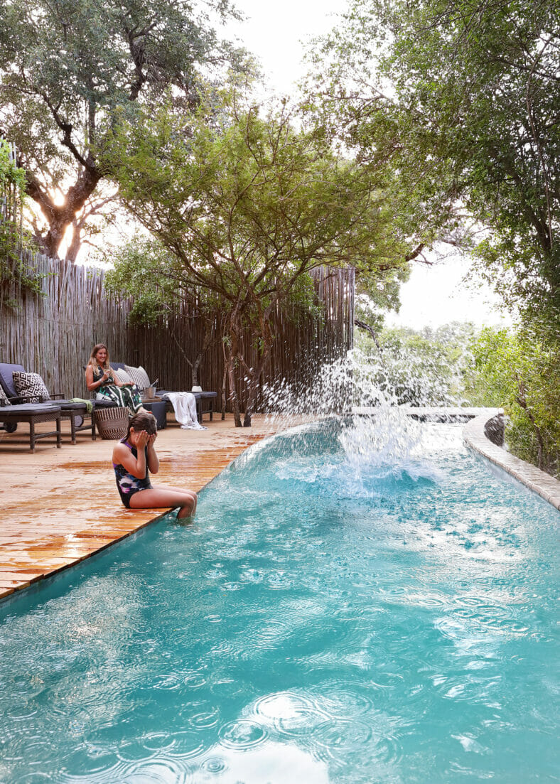 Londolozi Game Reserve Children on Safari Swimming