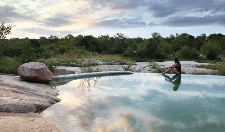 Londolozi Private Granite Suites Outdoor Pool and Sand River View
