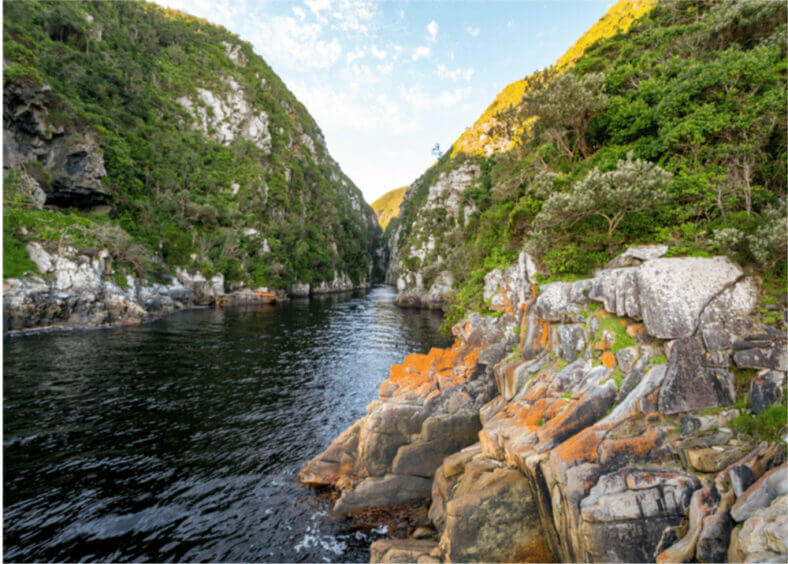 Mountains and lakes in South Africa